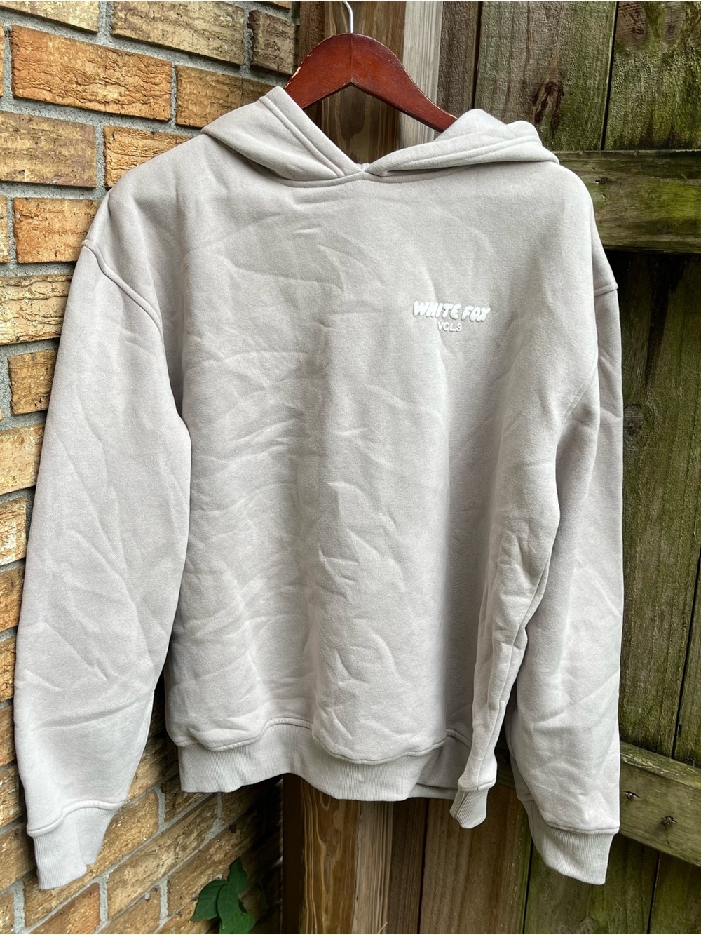 White Fox Vol. 3 Light Gray Pullover Hoodie